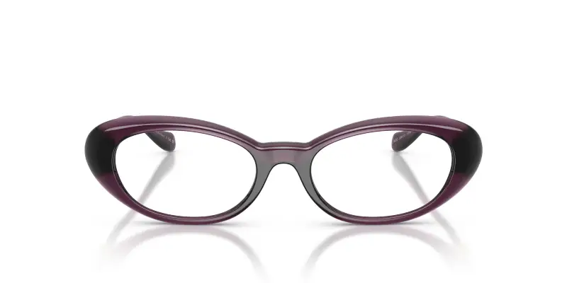 Donna VE3381U 5536 Montature da vista Iniettato Viola Trasparente Rotonda Normale miniatura 3