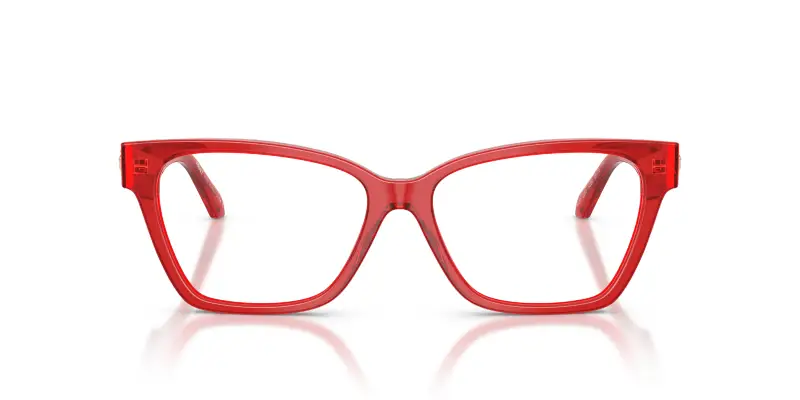 Donna VE3382 5280 Montature da vista Acetato Rosso Trasparente Cat Eye Normale miniatura 3