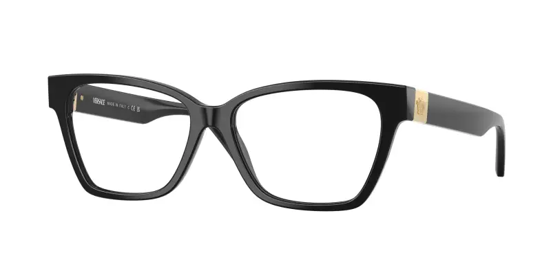 Donna VE3382 GB1 Montature da vista Acetato Nero Trasparente Cat Eye Normale