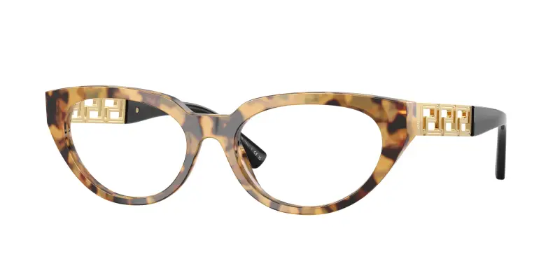 Donna VE3383 777 Montature da vista Acetato Tartaruga Trasparente Cat Eye Normale