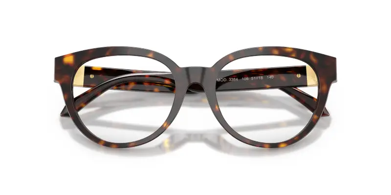 Donna VE3384 108 Montature da vista Acetato Tartaruga Trasparente Rotonda Normale miniatura 2