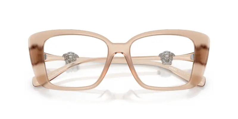 Donna VE3385U 5538 Montature da vista Iniettato Marrone Trasparente Squadrata Normale miniatura 2