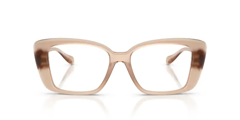 Donna VE3385U 5538 Montature da vista Iniettato Marrone Trasparente Squadrata Normale miniatura 3