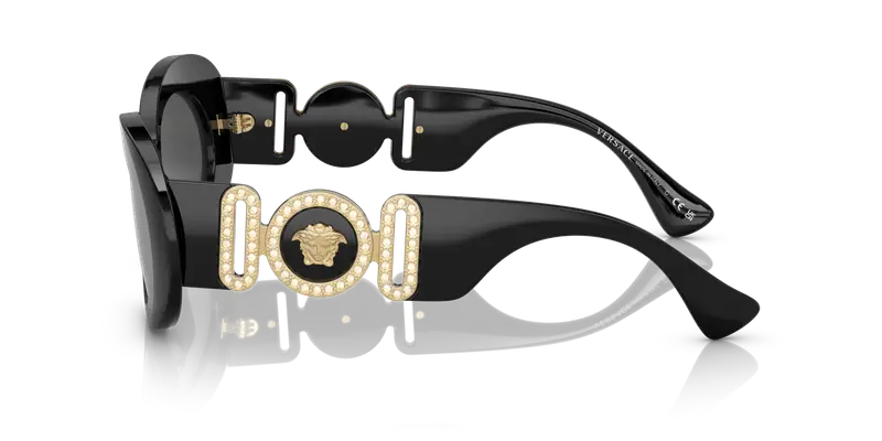 Versace Occhiali da sole Donna Grigio 856472 miniatura 3