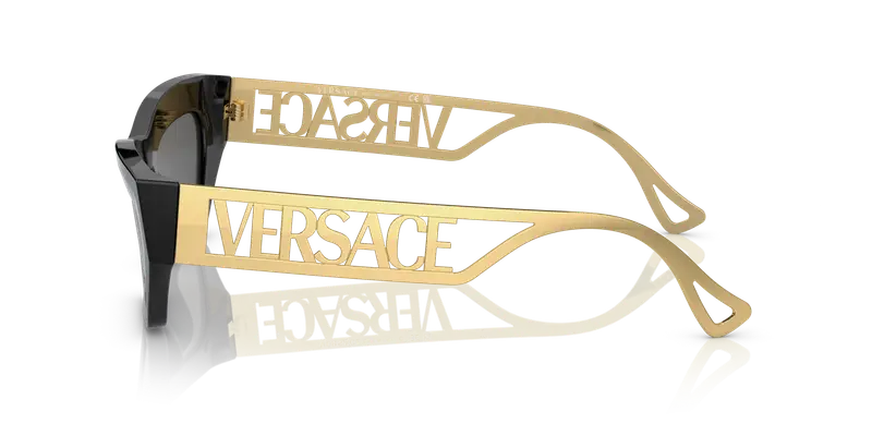 Versace Occhiali da sole Donna Nero 856668 miniatura 3