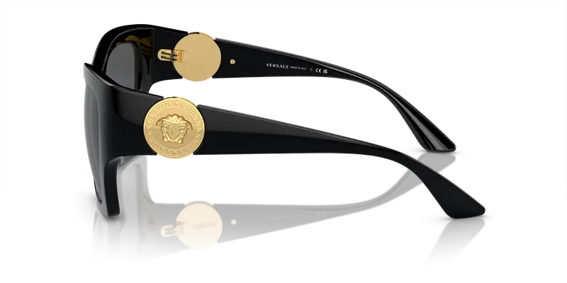 Versace Occhiali da sole Donna Nero 858583 miniatura 3