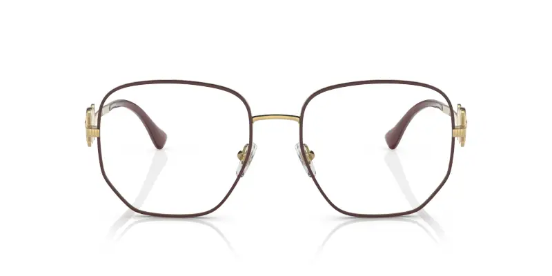 Donna Versace VE1283 1480 Montature da vista Metallo Rosso Trasparente Geometrica Normale miniatura 3