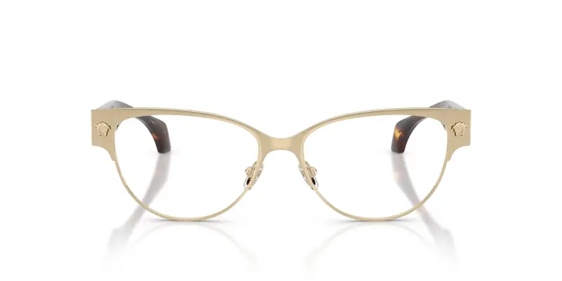 Donna Versace VE1318 1252 Montature da vista Metallo Oro Trasparente Cat Eye Normale miniatura 3