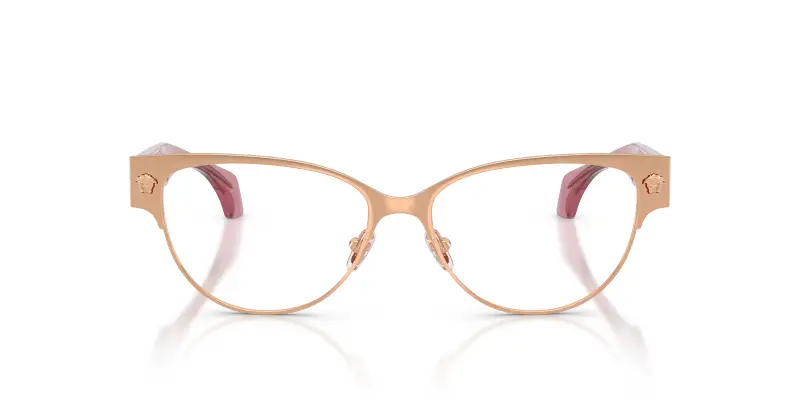 Donna Versace VE1318 1412 Montature da vista Metallo Oro Trasparente Cat Eye Normale miniatura 3