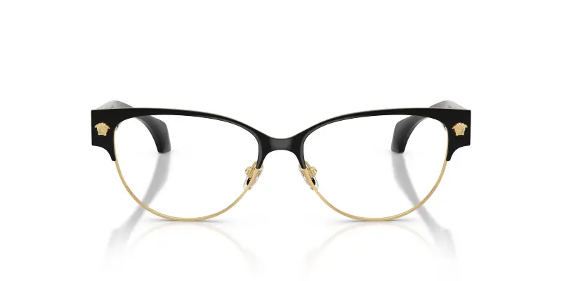 Donna Versace VE1318 1433 Montature da vista Metallo Nero Trasparente Cat Eye Normale miniatura 3