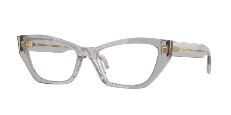 Donna Versace VE3373U 593 Montature da vista Acetato Grigio Trasparente Cat Eye Normale