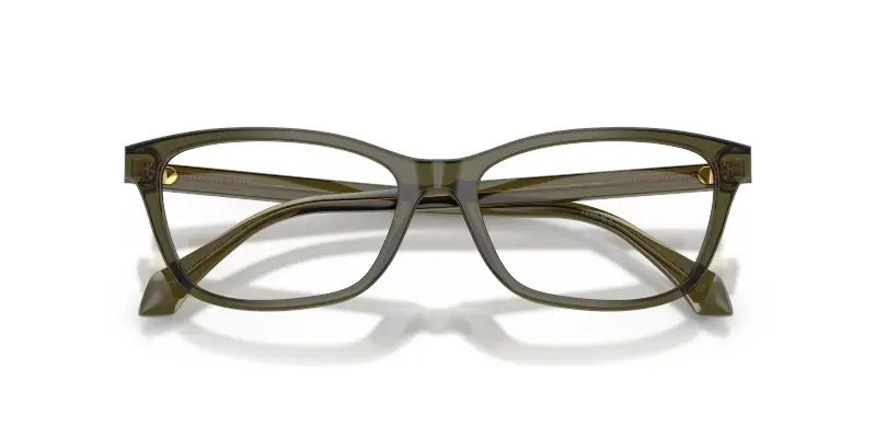 Donna Versace VE3375 5542 Montature da vista Acetato Verde Trasparente Cat Eye Normale miniatura 2