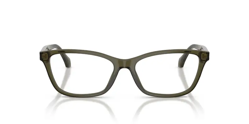 Donna Versace VE3375 5542 Montature da vista Acetato Verde Trasparente Cat Eye Normale miniatura 3