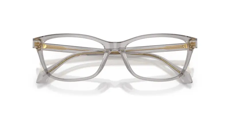 Donna Versace VE3375 593 Montature da vista Acetato Grigio Trasparente Cat Eye Normale miniatura 2