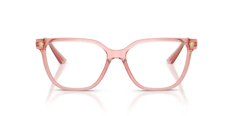 Donna Versace VE3388U 5322 Montature da vista Iniettato Rosa Trasparente Squadrata Normale miniatura 3