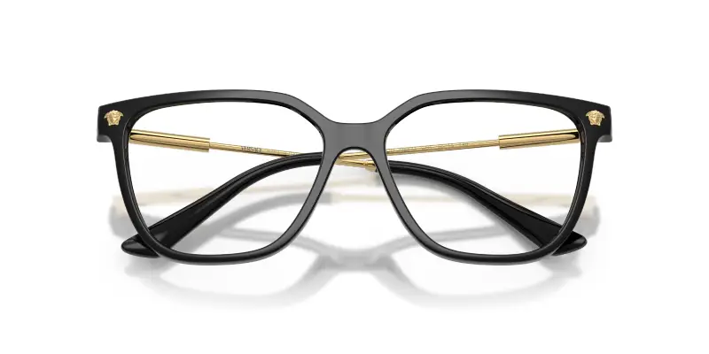 Donna Versace VE3388U GB1 Montature da vista Iniettato Nero Trasparente Squadrata Normale miniatura 2