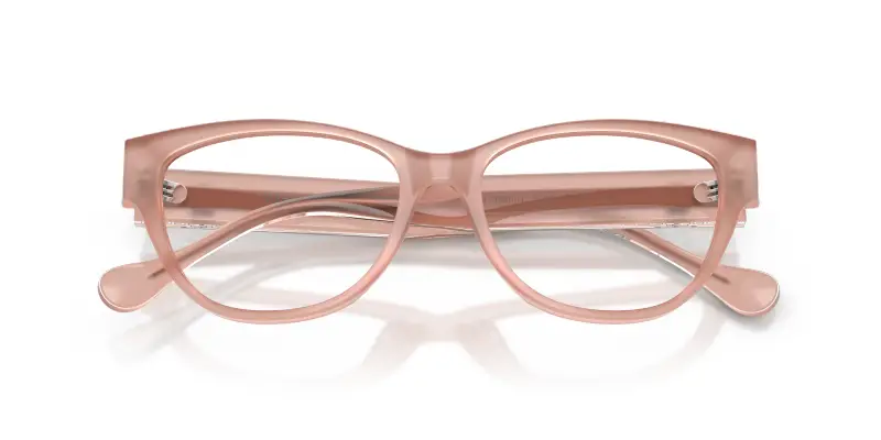 Donna Versace VE3389U 5394 Montature da vista Acetato Rosa Trasparente Cat Eye Normale miniatura 2