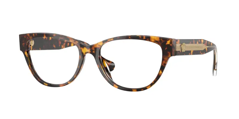 Donna Versace VE3389U 5514 Montature da vista Acetato Tartaruga Trasparente Cat Eye Normale