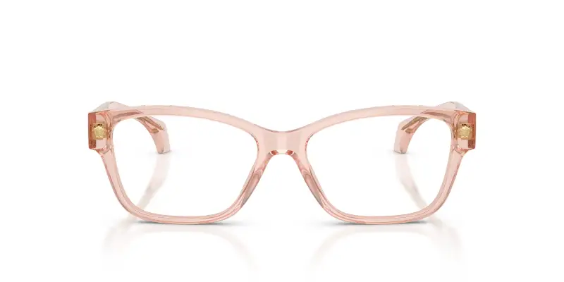 Donna Versace VE3392 5339 Montature da vista Acetato Rosa Trasparente Cat Eye Normale miniatura 3