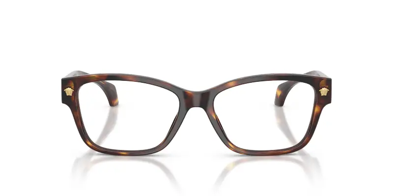 Donna Versace VE3392 5539 Montature da vista Acetato Tartaruga Trasparente Cat Eye Normale miniatura 3