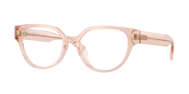 Donna Versace VE3394D 5339 Montature da vista Acetato Rosa Trasparente Cat Eye Normale