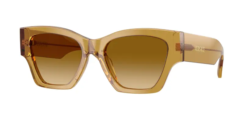 Donna Versace VE4492U 53472L Occhiali da sole Acetato Giallo Giallo Squadrata Normale Sfumato
