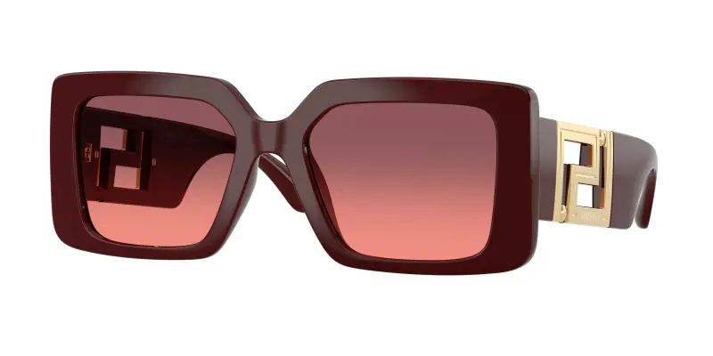 Donna Versace VE4505U 538120 Occhiali da sole Iniettato Viola Rosa Squadrata Normale Sfumato