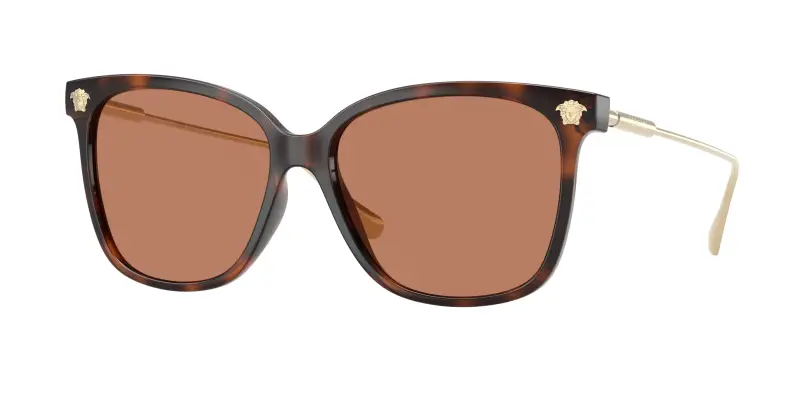 Donna Versace VE4507U 108/73 Occhiali da sole Iniettato Tartaruga Marrone Squadrata Normale