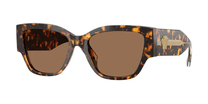 Donna Versace VE4509U 551473 Occhiali da sole Acetato Tartaruga Marrone Cat Eye Normale
