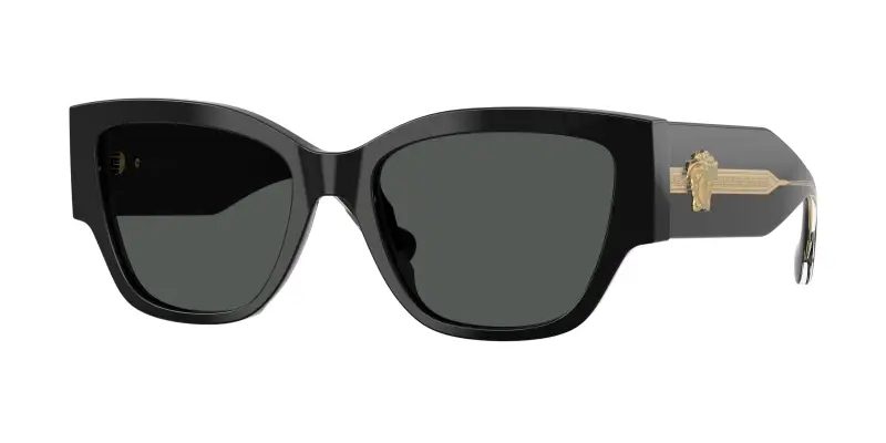 Donna Versace VE4509U GB1/87 Occhiali da sole Acetato Nero Grigio Cat Eye Normale