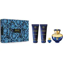 Dylan Blue donna set regalo EDP 100 ml, lozione per il corpo 100 ml, gel doccia 100 ml e EDP in miniatura 5 ml