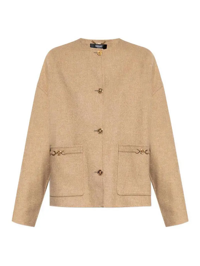 Giacca con bottoni Beige