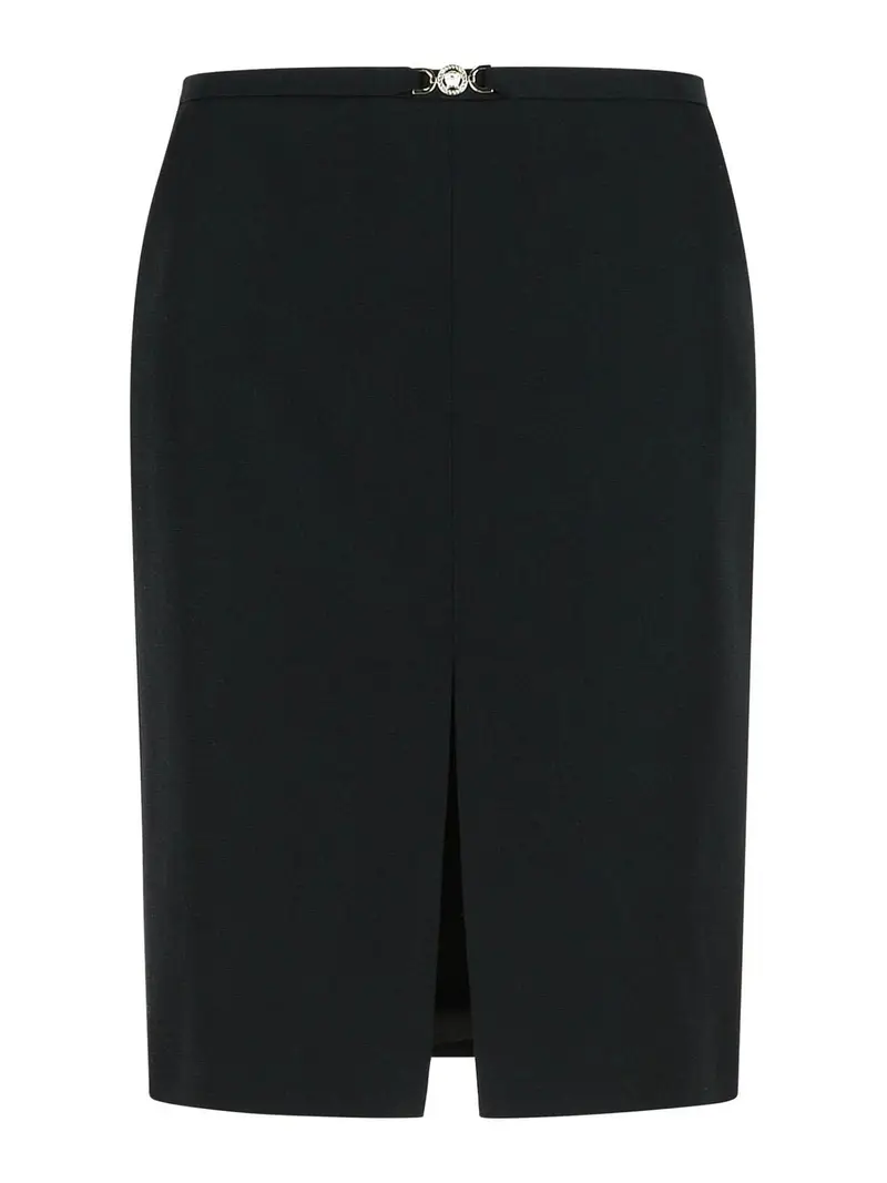 Gonna Nera In Lana Vergine Nero