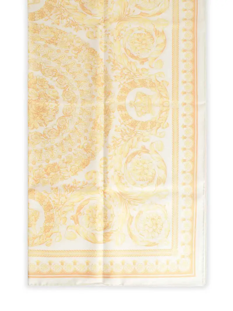 Grande Sciarpa Di Seta Oro