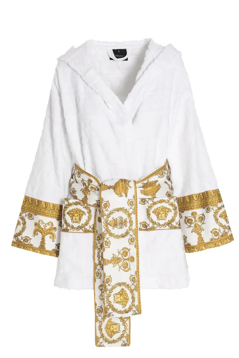 Accappatoio Corto 'I Heart Baroque' Bianco