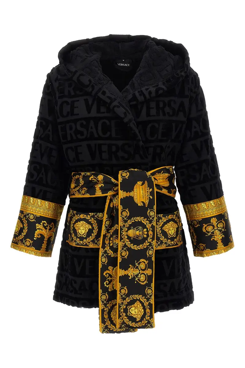 Accappatoio Corto 'I Heart Baroque' Nero