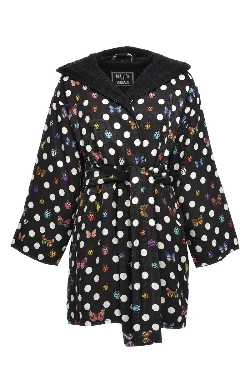 Accappatoio 'Heritage Butterflies' Nero