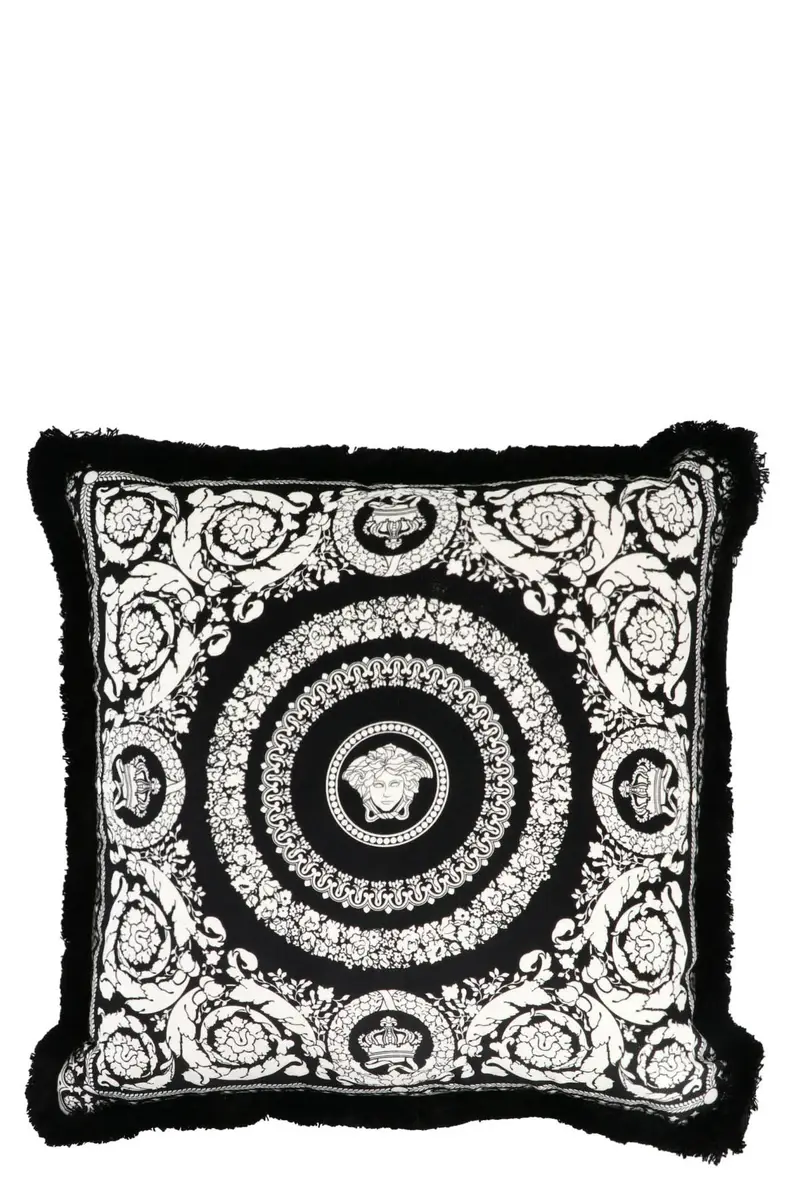 Cuscino 'Barocco Foulard' Piccolo Bianco