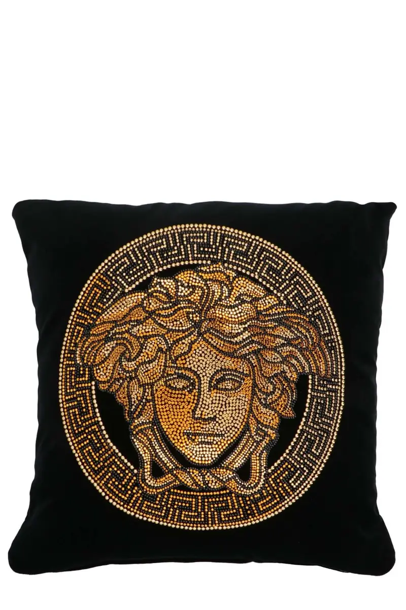 Cuscino 'Medusa' Nero