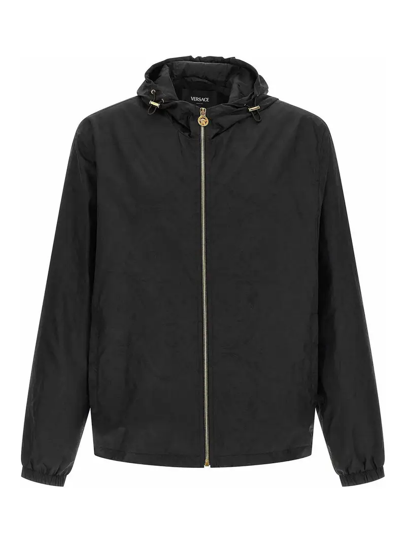 Jacquard Windbreaker Nero
