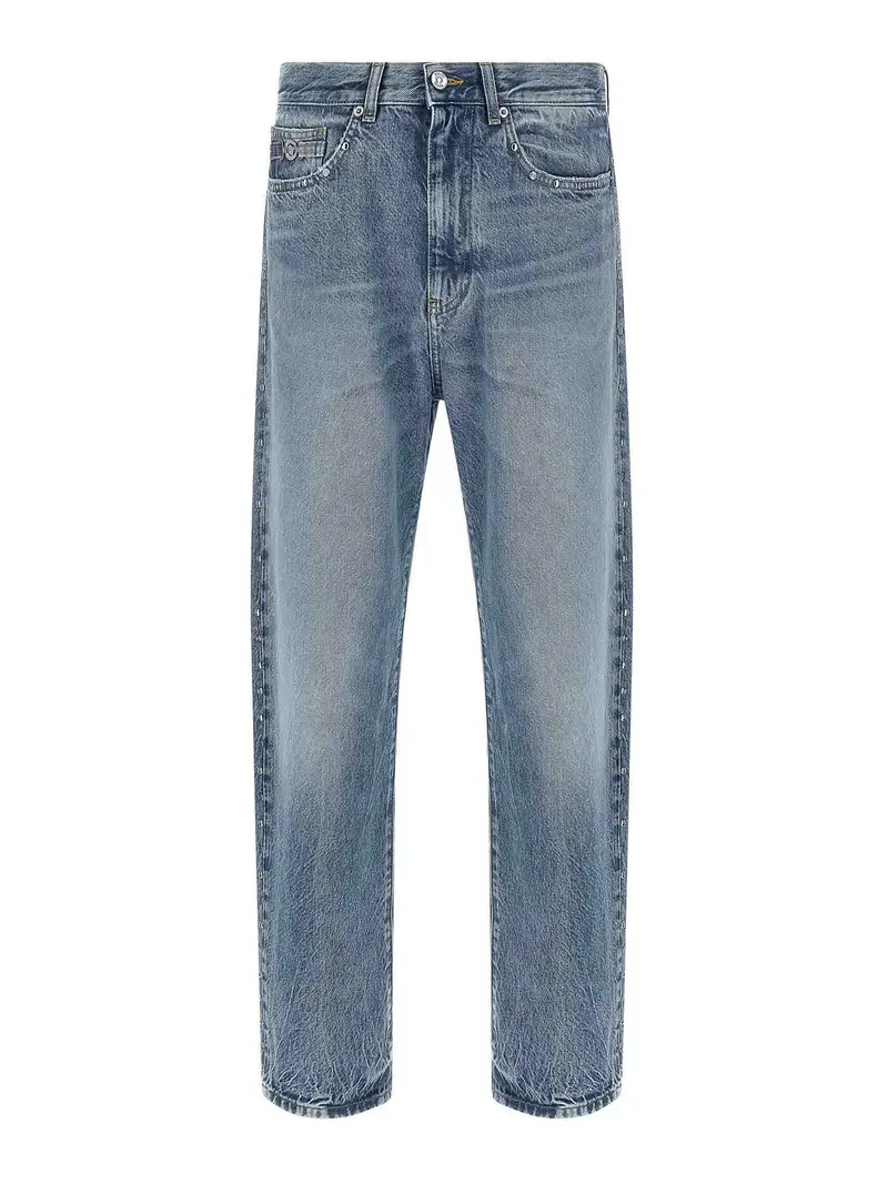 Jeans borchiati Blu