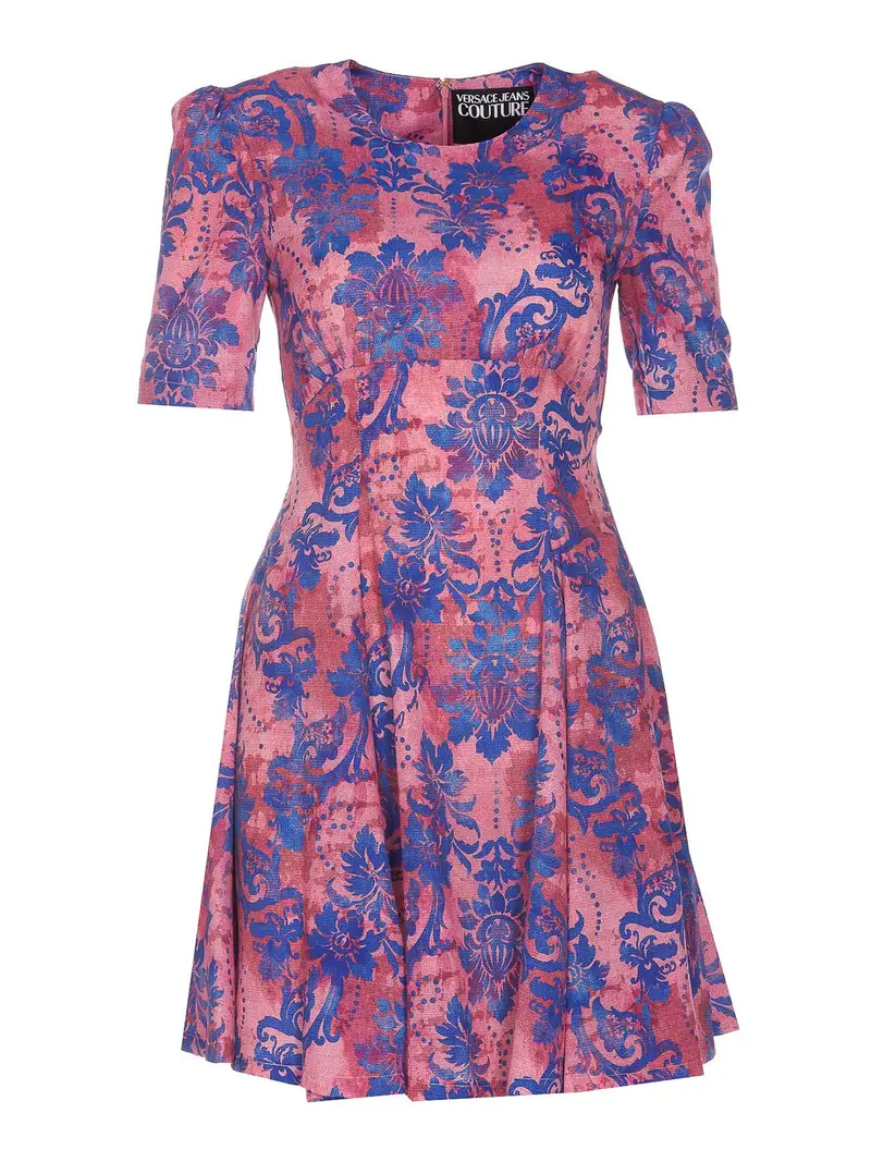 Abito con stampa barocca Viola