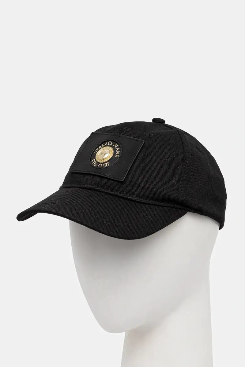 berretto da baseball in cotone Nero