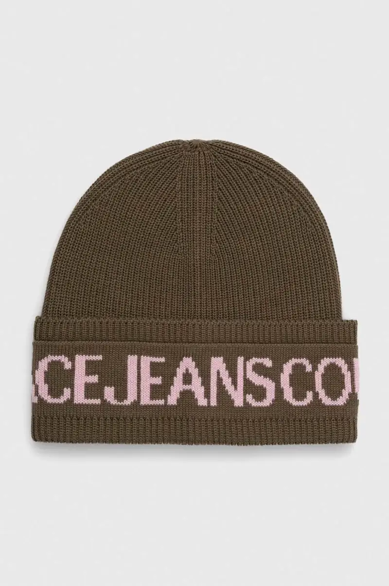 berretto in lana colore verde 77HAZK40 ZG020