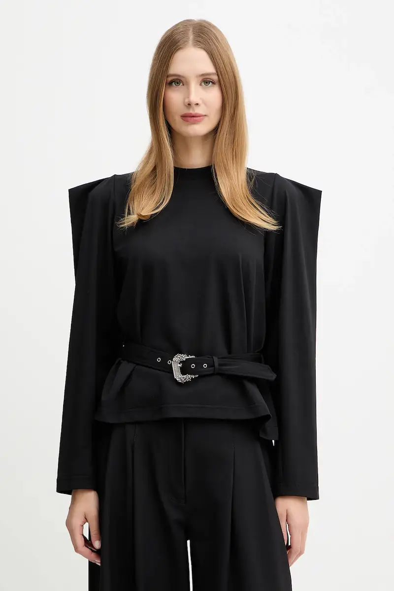 camicia a maniche lunghe colore nero 79HAH600 J0089