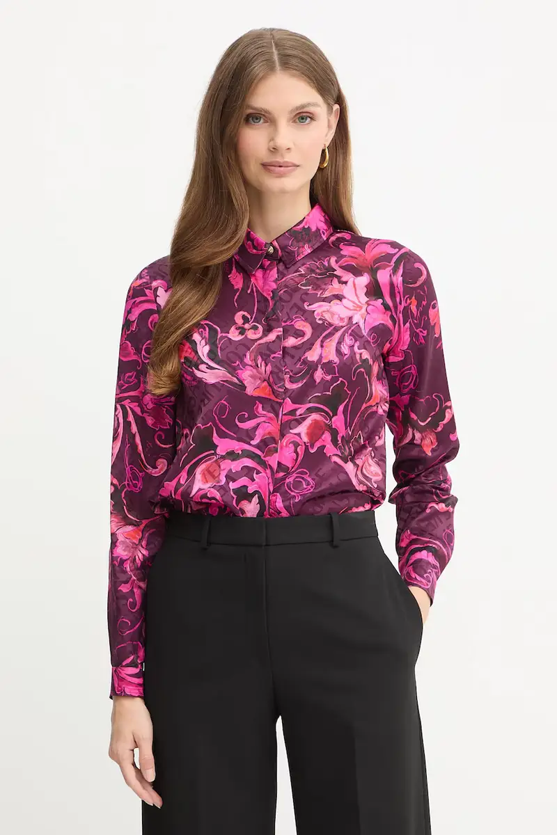 camicia donna colore granata 79HAL201 NS671