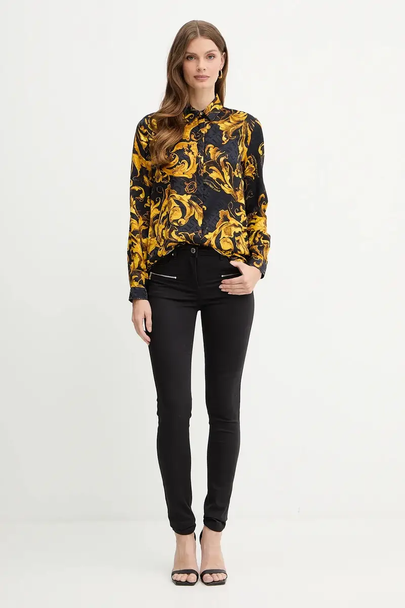 camicia donna colore nero 79HAL201 NS671 miniatura 2