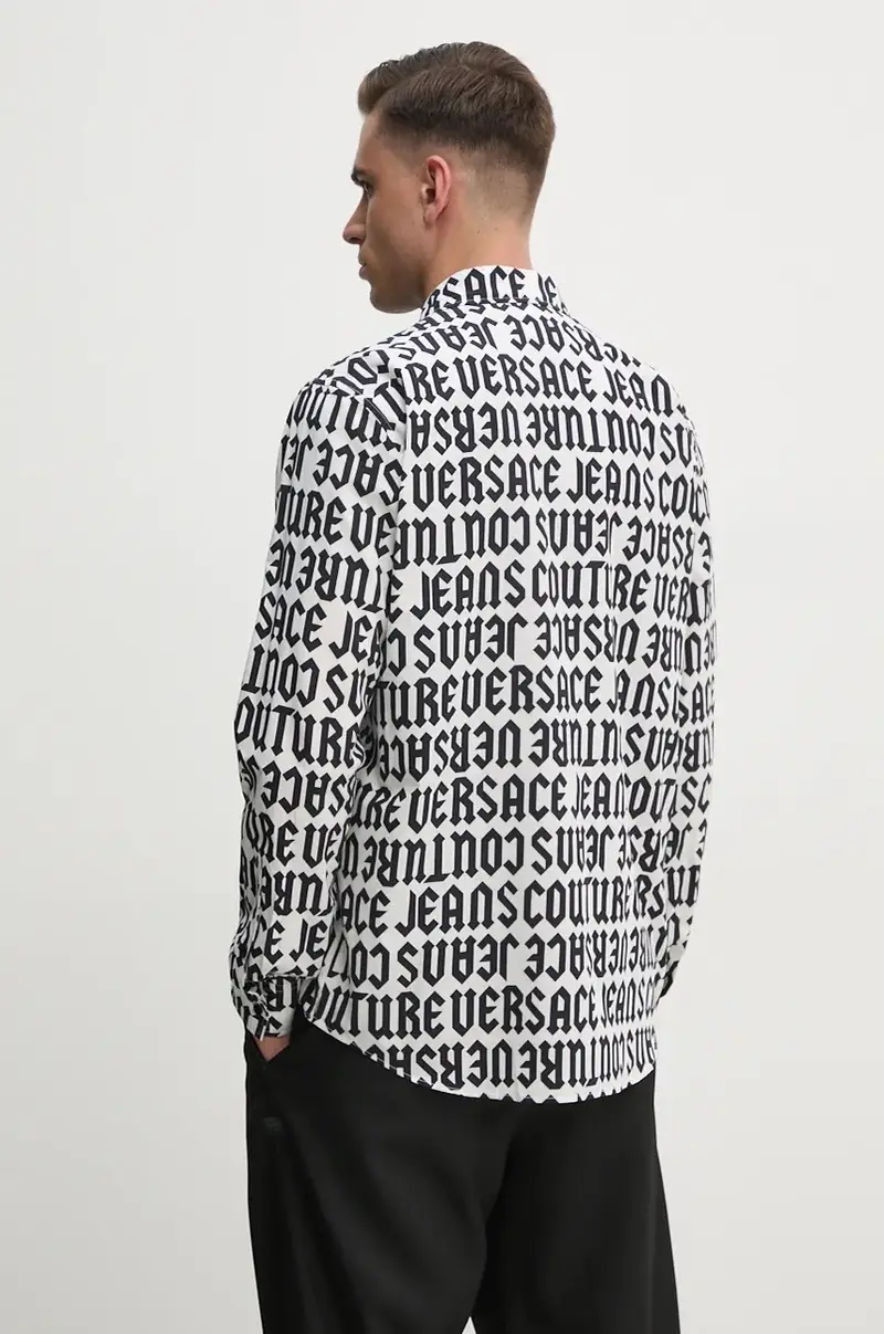 camicia in cotone uomo colore bianco 77GAL2R0 NS469 miniatura 3