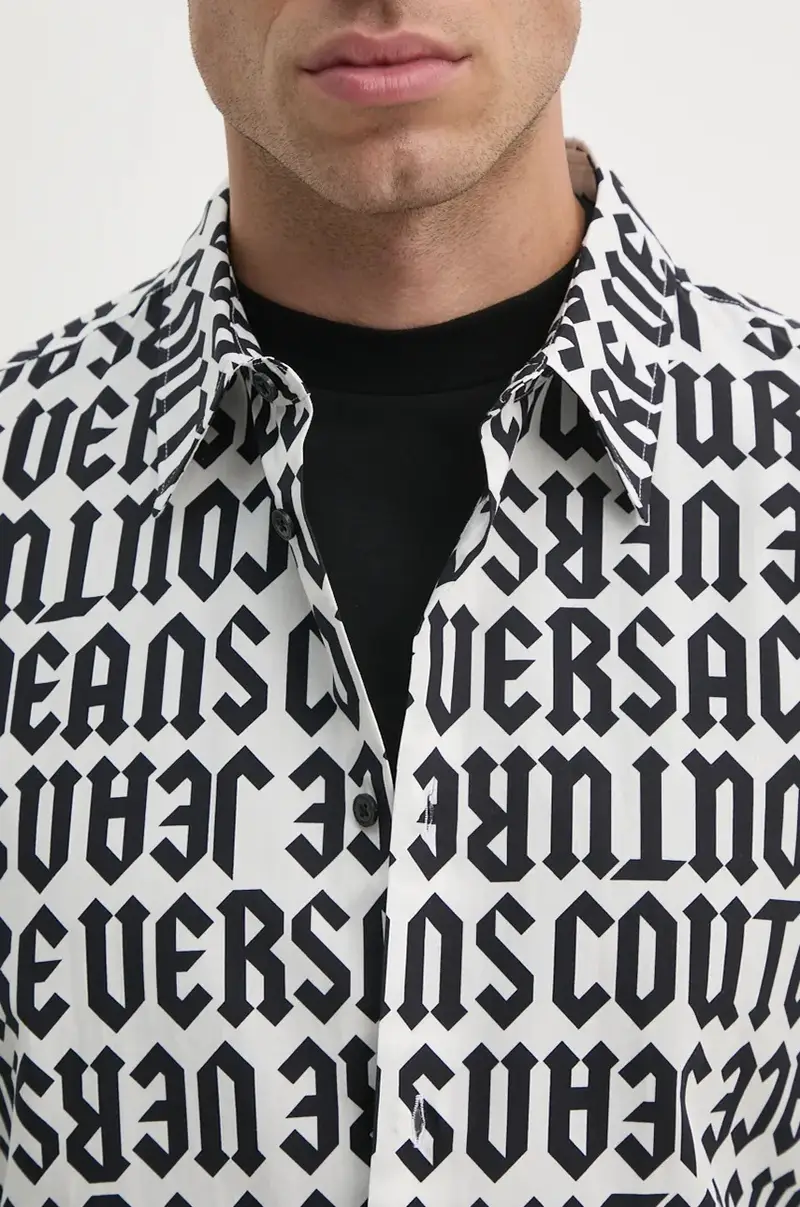 camicia in cotone uomo colore bianco 77GAL2R0 NS469 miniatura 5