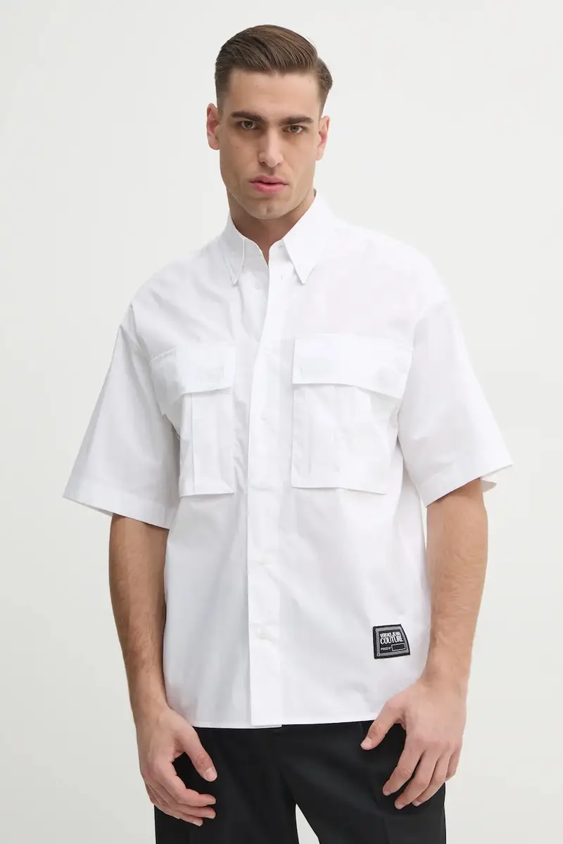 camicia in cotone uomo colore bianco 78GAL223 N0132